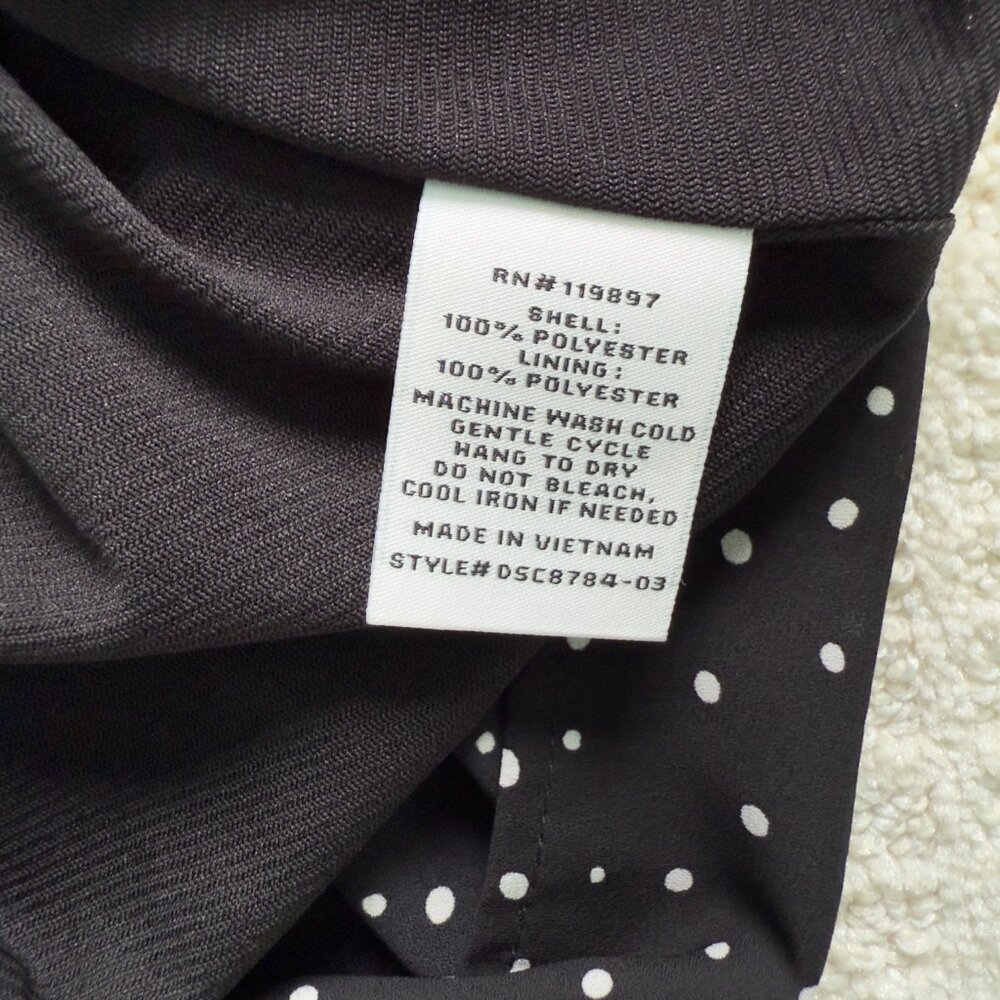 COLLECTIVE CONCEPTS | Black & White Polka Dot Sundress Sz M - Picture 6 of 6